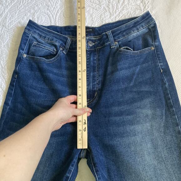 Risen Jeans Flare Bell bottoms Women’s stretch jeans size 1XL High rise waist - Picture 5 of 16